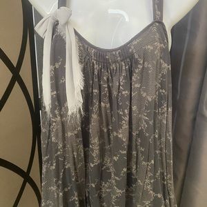 Decree gray tank top with bow